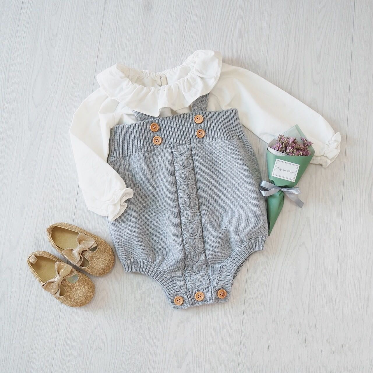 Cute Button Onesie