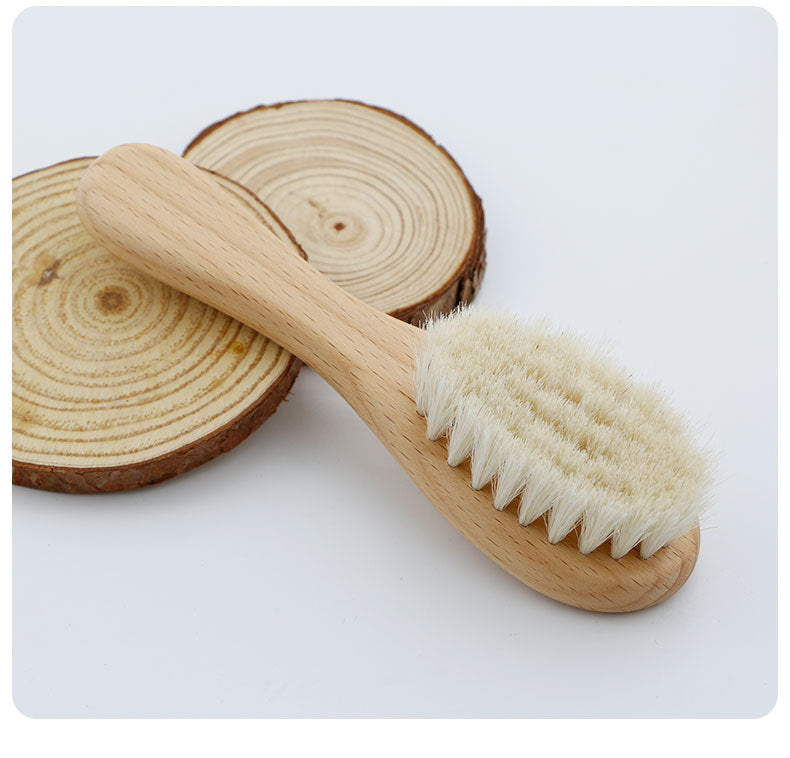 Wool Brush and Shower Comb Set